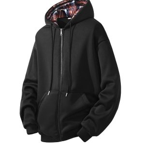 Alternative view of QX-2498连帽卫衣